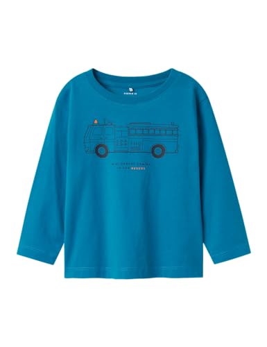 Name it mini Jungen Nmmtristiano Ls Nreg Top Pb, Fjord Blue, 92 EU von Name it mini