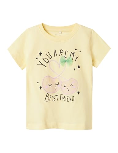 Name it mini Mädchen Nmfbethany Nreg Ss Top Box, Pastel Yellow, 86 EU von Name it mini