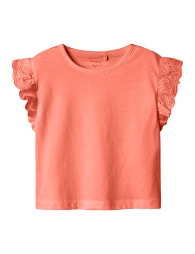 Name it mini Mädchen Nmfhrejaine Capsl Short Nreg Top Pb, Fresh Salmon, 98 cm von Name it mini