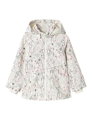 Name it mini Mädchen Nmfmaxi Li Jacket Aop, Whisper White, numeric_86 von Name it mini