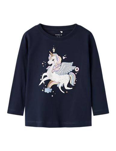 Name it mini Mädchen Nmftillie Nreg Ls Top Box, Navy Blazer, 80 EU von Name it mini