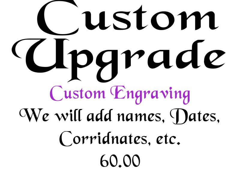 Benutzerdefinierte Gravur Upgrade von NameCoins