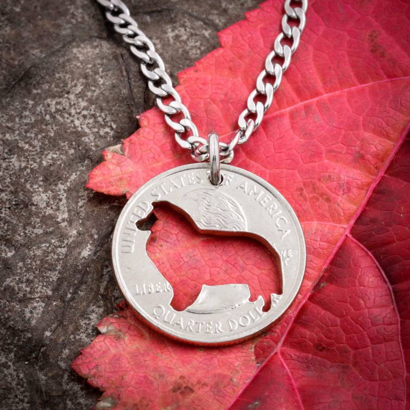 Corgis Halskette, Hunde Schmuck, Hand Cut Coin von NameCoins