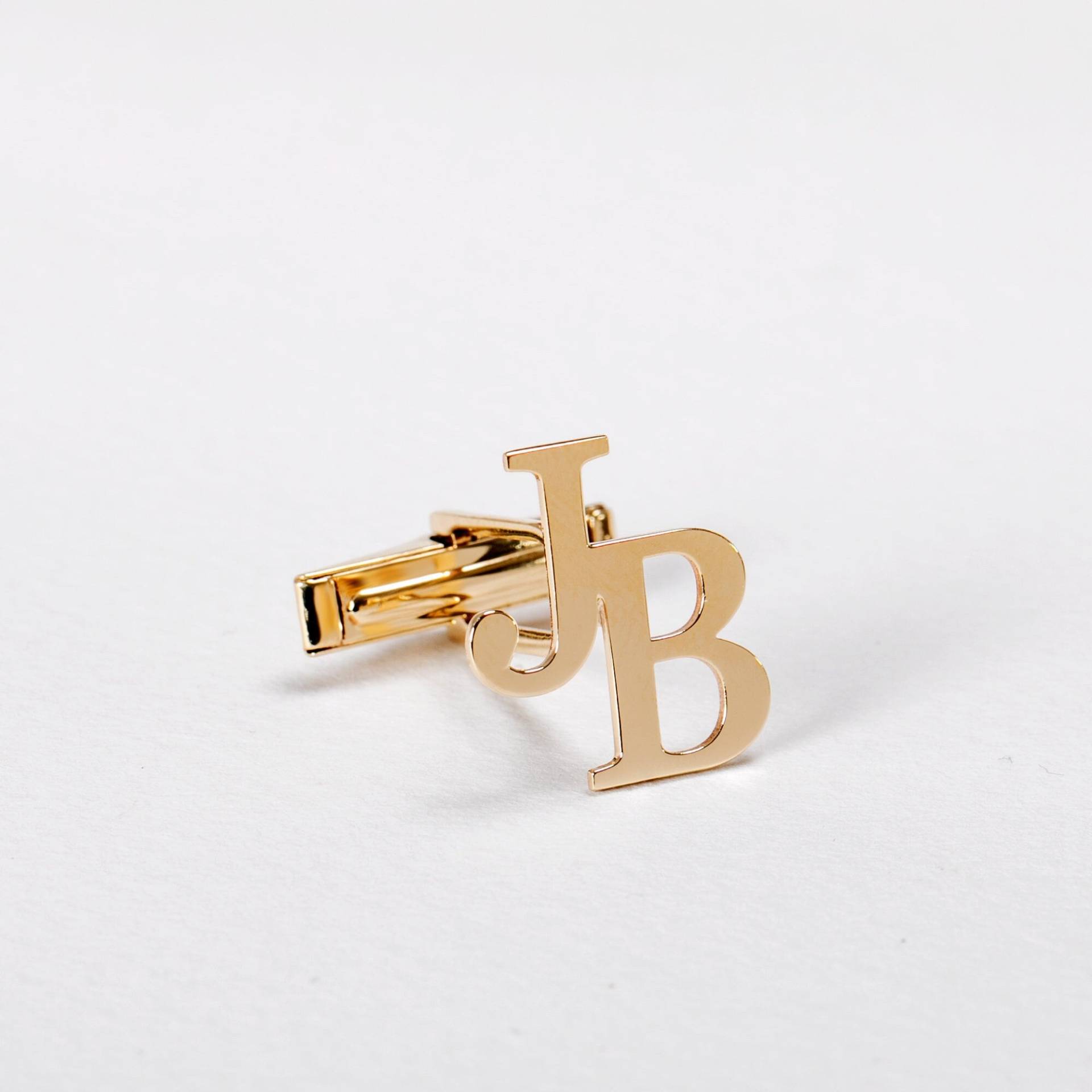 Benutzerdefinierte Manschettenknöpfe Aus 14K 18K Gold, Zierliche Mit Initialen, Für Den Bräutigam, Ihn, Geschenk Papa von NameJewelryGold