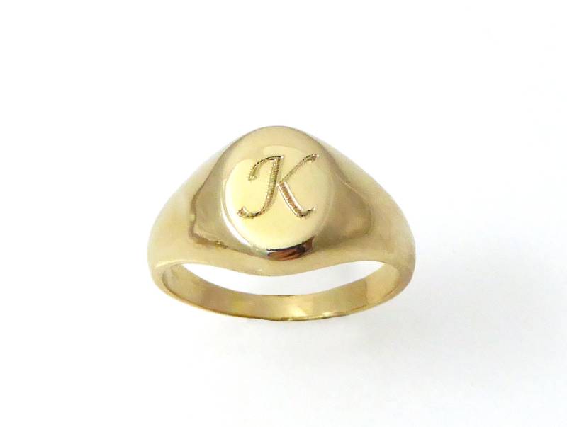Gold Monogramm Ring, Personalisierte Unisex Schmuck, Männer Anfangsring, Anfangsring.monogramm Ring von NameMyMonogram
