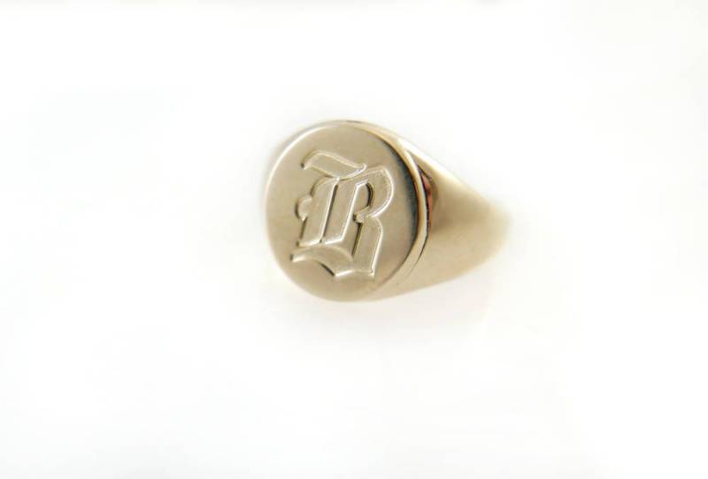 Pinky-Ring. Monogrammring. Unisex-Ring. Anfänglicher Klingelton. Geschenk Für Sie.siegelring. Personalisierter Ring. Personalisiertes Geschenk von NameMyMonogram