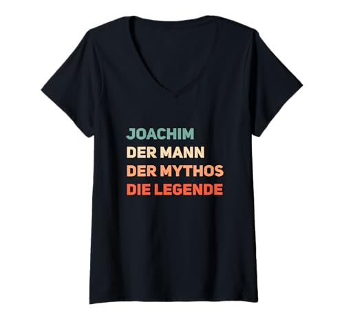 Damen Legende Joachim T-Shirt mit V-Ausschnitt Damen Legende Joachim T-Shirt mit V-Ausschnitt von Namen Geschenk Joachim