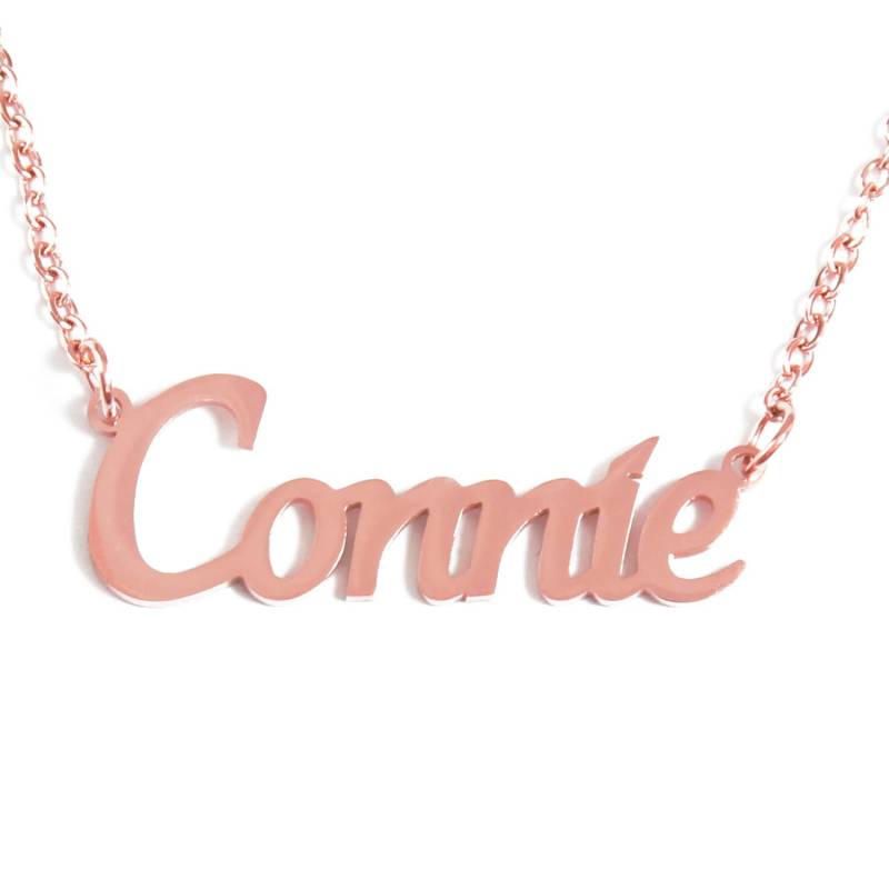 Connie - Personalisierte Namenskette 18K Rose Gold/Gold Vergoldet/Silber Ton Kostenlose Geschenk-Box & Bag Weihnachten Geschenke Für Sie Connie - Personalisierte Namenskette 18K Rose Gold/Gold Vergoldet/Silber Ton Kostenlose Geschenk-Box & Bag Weihnachten Geschenke Für Sie von Namenecklacedirect