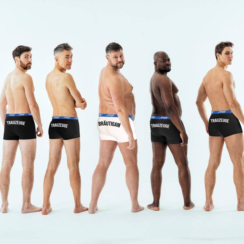 1-10Er Pack Fun Hochzeit Boxer Unterwäsche, Bräutigam Boxer, Trauzeugen - Geschenk von Namensaufkleber