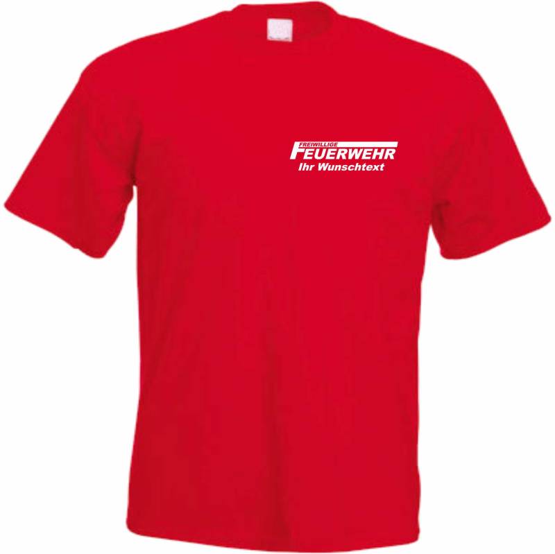 T-Shirt Herren - Freiwillige Feuerwehr Personalisiert Wunschtext Wunschname Party Funshirt Fasching Freizeit Geburtstag Fussball von Namensaufkleber