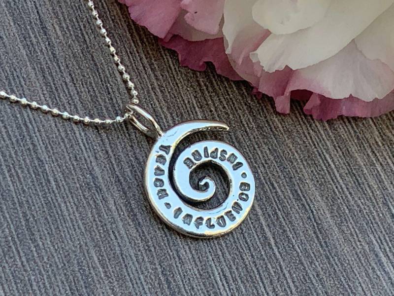 Lehrer Halskette "Teach Influence Inspire' Anhänger von NamiCharms