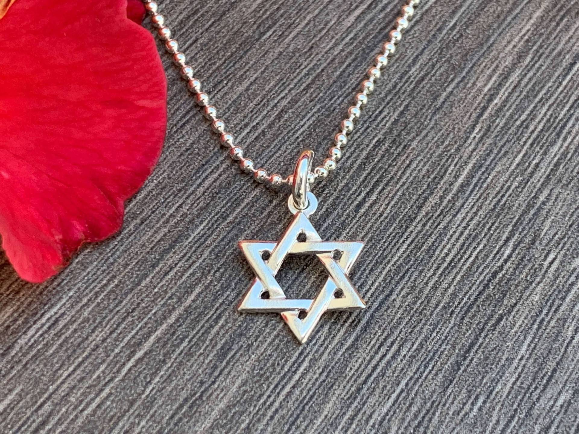 sterling Silber Davidstern Halskette Jehudaica Schmuck Geschenk von NamiCharms