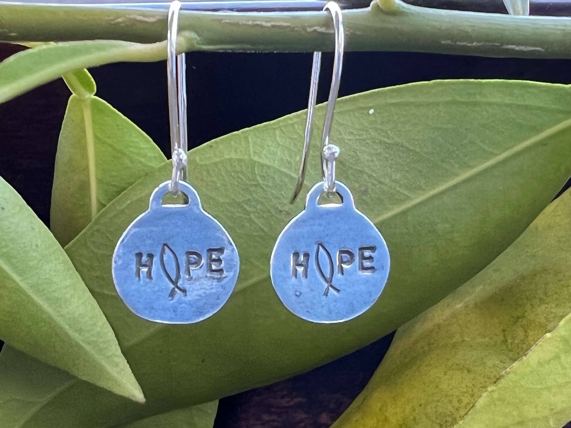 sterling Silber Hope Ohrringe Glaube, Liebe, Bewusstsein von NamiCharms