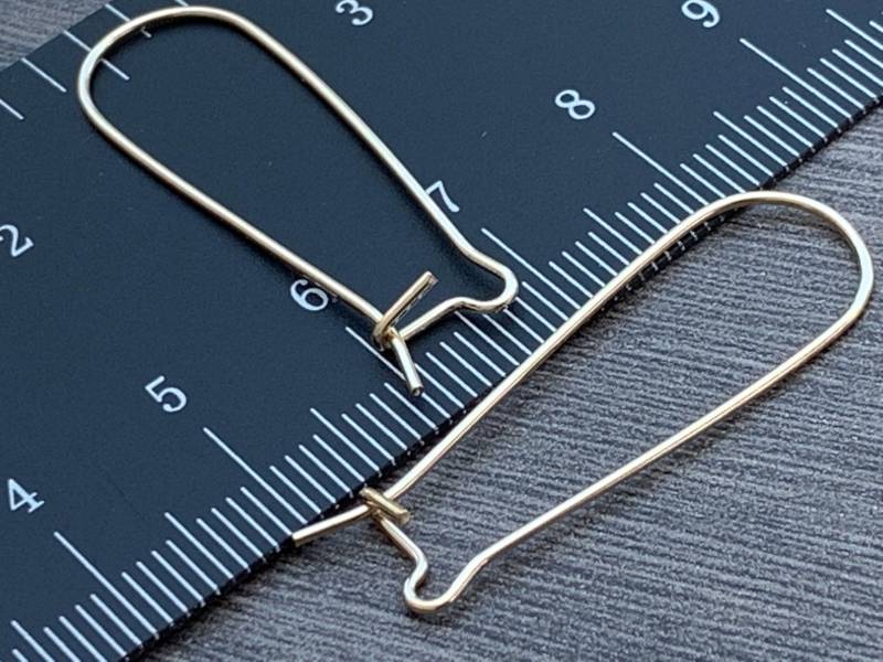 14Kt Gold Gefüllte Kidney Ohrhaken 35 Mm, 21 Gauge von NamiCharmsSupplies