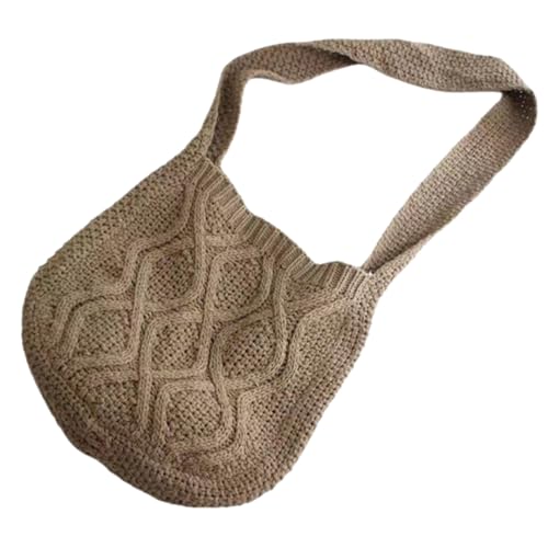 Namzi 1 x Umhängetasche, Khaki, niedlich, gestrickt, stilvoll für den täglichen Gebrauch, lässige Ausflüge, weiche gestrickte Schultertasche Namzi 1 x Umhängetasche, Khaki, niedlich, gestrickt, stilvoll für den täglichen Gebrauch, lässige Ausflüge, weiche gestrickte Schultertasche von Namzi
