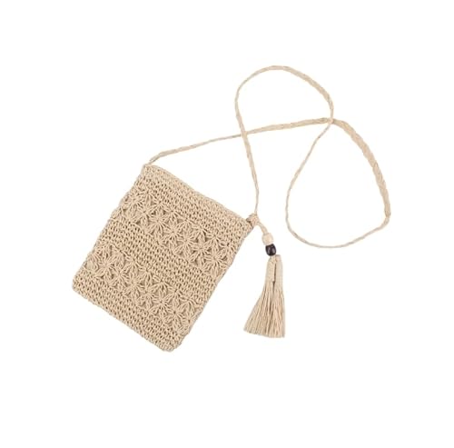 Namzi 1 x beige hohle gewebte Tasche, niedliche, stilvolle Quaste, Crossbody-Tasche für Sommerausflüge, lässige Spaziergänge Namzi 1 x beige hohle gewebte Tasche, niedliche, stilvolle Quaste, Crossbody-Tasche für Sommerausflüge, lässige Spaziergänge von Namzi