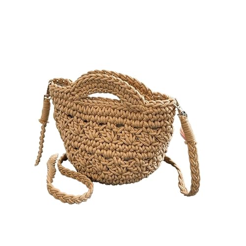 Namzi 1 x gewebte Tasche, Khaki, niedliche Stroh-Umhängetasche, stilvolle gewebte Tragetasche für tägliche Besorgungen, lässige Spaziergänge Namzi 1 x gewebte Tasche, Khaki, niedliche Stroh-Umhängetasche, stilvolle gewebte Tragetasche für tägliche Besorgungen, lässige Spaziergänge von Namzi