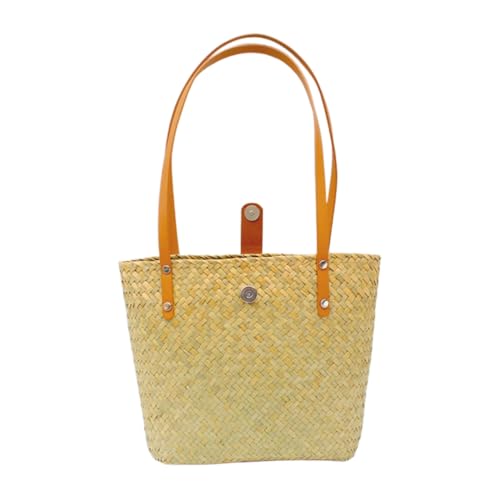 Namzi 1 x gewebte Tasche in Primärfarbe, 21 x 10 x 22 cm, bezaubernder Gras-Stil, trendig, vielseitiges Muss für Handtaschen, Geldbörsen von Namzi