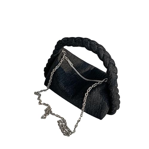Namzi 1 x schwarze gewebte Tasche, stilvolles Crossbody-Ketten-Design. Ein Muss für tägliche Outfits, trendig und praktisch, Top-Auswahl in Handtaschen, Geldbörsen Namzi 1 x schwarze gewebte Tasche, stilvolles Crossbody-Ketten-Design. Ein Muss für tägliche Outfits, trendig und praktisch, Top-Auswahl in Handtaschen, Geldbörsen von Namzi