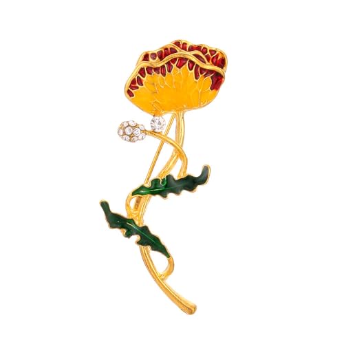 Namzi 2 Broschen für Frauen Obst und Blumen Emaille Ansteckbrosche Kirsche Heidelbeere Erdbeere Tropfen Öl Brosche C14 von Namzi