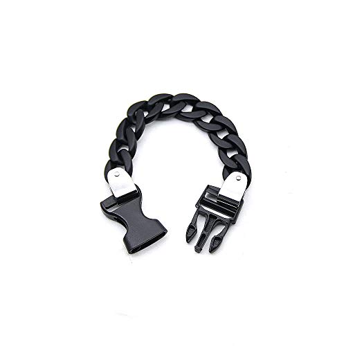 Namzi Acryl-Armband für Herren, Rock-Punk-Armband, Modeschmuck, Schwarz von Namzi