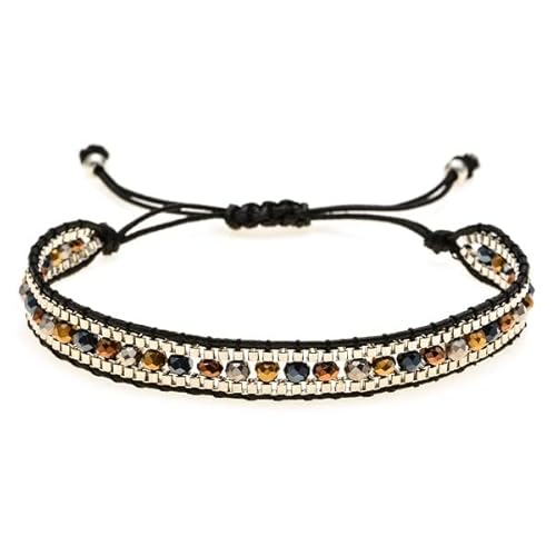 Namzi Armband für Damen, handgefertigt, Boho, Naturstein, mehrlagiges Armband, stapelbare Perlen, Wickelarmbänder, modische Geschenke, G Namzi Armband für Damen, handgefertigt, Boho, Naturstein, mehrlagiges Armband, stapelbare Perlen, Wickelarmbänder, modische Geschenke, G von Namzi