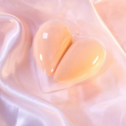 Namzi Beauty Sponge Set 2 Pack Makeup Blender Schwamm für flüssiges & Creme-Make-up, aufbaubare Abdeckung, Grundierungsschwamm für natürliche Basis, latexfreier Schaum mit Aufbewahrungsbox, Teint A25 von Namzi