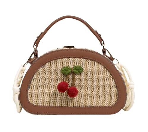 Namzi Braune gewebte Tasche, 1 Stück, niedliche Umhängetasche, stilvolles gewebtes Design, perfekt für tägliche Läufe von Namzi