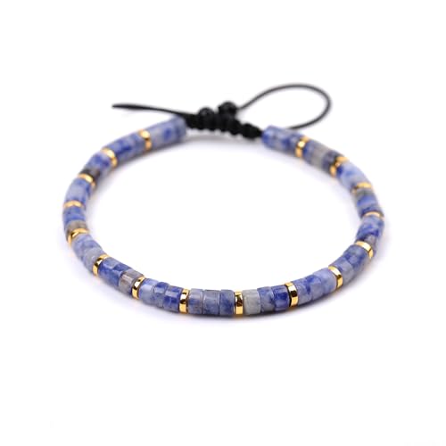 Namzi Charm-Armbänder für Damen und Herren, 4 mm, verstellbar, Blau und Weiß, 17 cm, kein Edelstein Namzi Charm-Armbänder für Damen und Herren, 4 mm, verstellbar, Blau und Weiß, 17 cm, kein Edelstein von Namzi