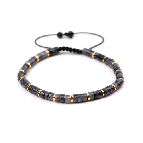 Namzi Charm-Armbänder für Damen und Herren, verstellbar, 4 mm, schwarz, 17,9 cm, kein Edelstein Namzi Charm-Armbänder für Damen und Herren, verstellbar, 4 mm, schwarz, 17,9 cm, kein Edelstein von Namzi