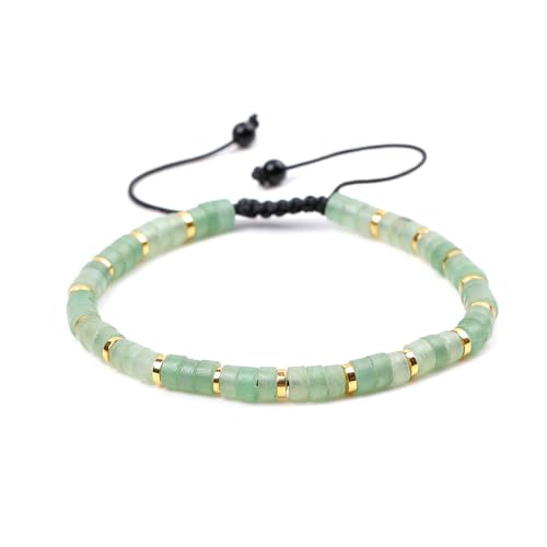 Namzi Charm-Armbänder für Damen und Herren, verstellbar, Heilkristall, 4 mm, Grün, 17 cm, kein Edelstein Namzi Charm-Armbänder für Damen und Herren, verstellbar, Heilkristall, 4 mm, Grün, 17 cm, kein Edelstein von Namzi