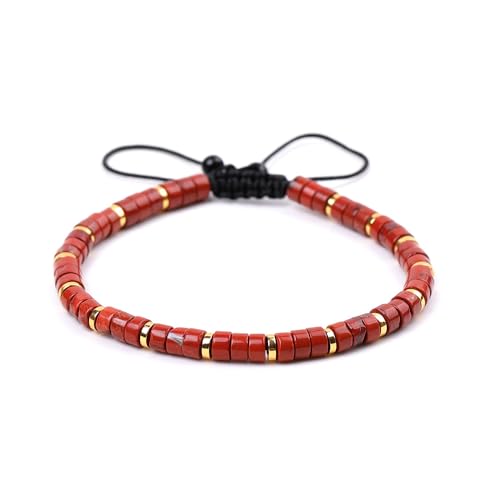 Namzi Charm-Armbänder für Damen und Herren, verstellbar, Heilkristall, 4 mm, Rot, 17 cm, kein Edelstein Namzi Charm-Armbänder für Damen und Herren, verstellbar, Heilkristall, 4 mm, Rot, 17 cm, kein Edelstein von Namzi