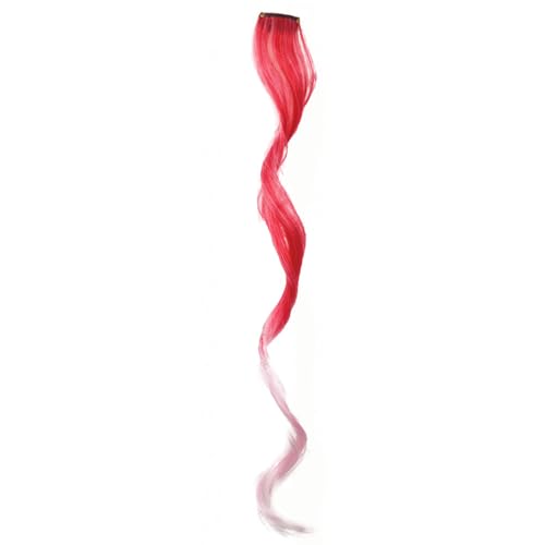 Namzi Clip-in-Haarverlängerungen, 45,7 cm, Regenbogen-Haarverlängerung, farbig, lang, gewellt, lang, gewellt, Kunsthaar, für Frauen, Geschenk, Party, Rot, 6 Stück Namzi Clip-in-Haarverlängerungen, 45,7 cm, Regenbogen-Haarverlängerung, farbig, lang, gewellt, lang, gewellt, Kunsthaar, für Frauen, Geschenk, Party, Rot, 6 Stück von Namzi