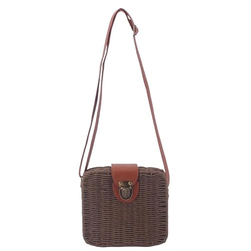 Namzi Dunkle Khaki-Webtasche, 1 Stück, niedliche Crossbody-Gras-gewebte Tasche, stilvoll, leicht, perfekt für tägliche Besorgungen, lässige Spaziergänge Namzi Dunkle Khaki-Webtasche, 1 Stück, niedliche Crossbody-Gras-gewebte Tasche, stilvoll, leicht, perfekt für tägliche Besorgungen, lässige Spaziergänge von Namzi