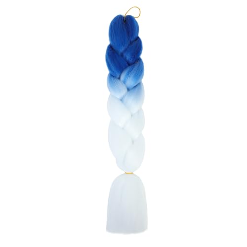 Namzi Flechthaarverlängerungen für Damen, 3 Packungen, 100 g/Packung, 61 cm, hohe Temperatur, synthetisches Flechthaar für gedrehte Häkelzöpfe, Dunkelblau bis Weiß Namzi Flechthaarverlängerungen für Damen, 3 Packungen, 100 g/Packung, 61 cm, hohe Temperatur, synthetisches Flechthaar für gedrehte Häkelzöpfe, Dunkelblau bis Weiß von Namzi