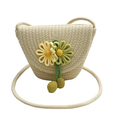 Namzi Gewebte Tasche, 1 Stück, beige, niedliche Blumen-Akzente, Umhängetasche, kleine gewebte Tasche für lässige Ausflüge, den täglichen Gebrauch Namzi Gewebte Tasche, 1 Stück, beige, niedliche Blumen-Akzente, Umhängetasche, kleine gewebte Tasche für lässige Ausflüge, den täglichen Gebrauch von Namzi