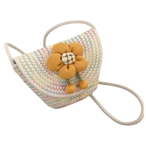 Namzi Gewebte Tasche, 1 Stück, mehrfarbig, Baumwollfaden, Schultertasche mit Blumen-Akzenten, niedliche, handgewebte Tragetasche, stilvoll für tägliche Ausflüge, lässige Looks Namzi Gewebte Tasche, 1 Stück, mehrfarbig, Baumwollfaden, Schultertasche mit Blumen-Akzenten, niedliche, handgewebte Tragetasche, stilvoll für tägliche Ausflüge, lässige Looks von Namzi