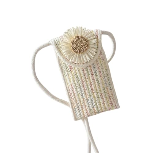 Namzi Gewebte Tasche, 1 Stück, mehrfarbig, Blumen-Akzent, niedlich, handgewebt, stilvoll für den täglichen Gebrauch, lässiger Look A von Namzi
