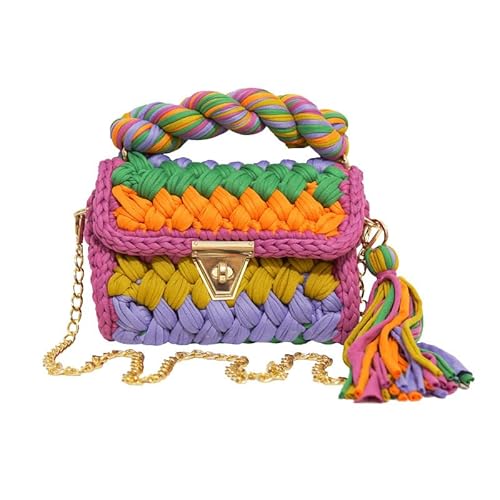 Namzi Gewebte Tasche, 1 Stück, niedliche handgefertigte Tasche mit Farbblock, stilvolles gewebtes Design, trendiges Accessoire für den täglichen Gebrauch, Must-Have Fashion Pick B Namzi Gewebte Tasche, 1 Stück, niedliche handgefertigte Tasche mit Farbblock, stilvolles gewebtes Design, trendiges Accessoire für den täglichen Gebrauch, Must-Have Fashion Pick B von Namzi