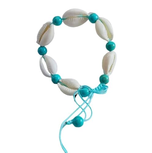 Namzi Gewebtes Muschel-Armband, Fußkettchen für Damen, Boho-Fußkettchen, Armband, Strandfußschmuck für Party (Stil B) von Namzi