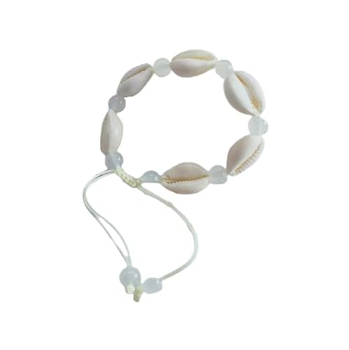 Namzi Gewebtes Muschel-Armband, Fußkettchen für Damen, Boho-Fußkettchen, Armband, Strandfußschmuck für Party (Stil I) von Namzi