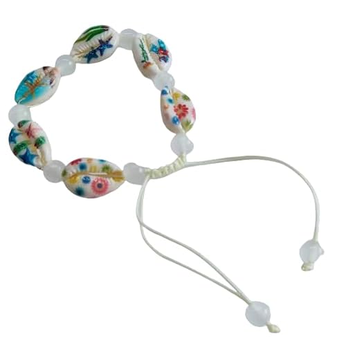 Namzi Gewebtes Muschel-Armband, Fußkettchen für Damen, Boho-Fußkettchen, Strandfußschmuck für Party (Stil C) von Namzi