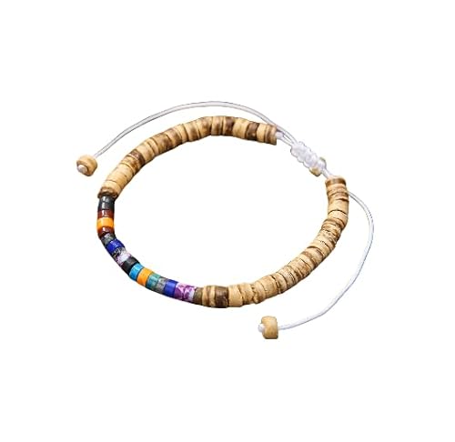 Namzi Handgefertigtes Holzperlen Boho Vintage Stretch Armband Heilung Schutz Balance Armband für Frauen Männer Stil H Namzi Handgefertigtes Holzperlen Boho Vintage Stretch Armband Heilung Schutz Balance Armband für Frauen Männer Stil H von Namzi