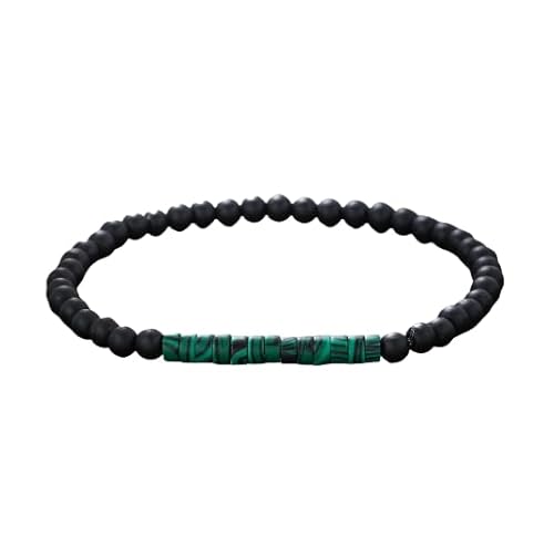 Namzi Handgefertigtes Holzperlen Boho Vintage Stretch Armband Heilung Schutz Balance Armband für Frauen Männer Stil K von Namzi