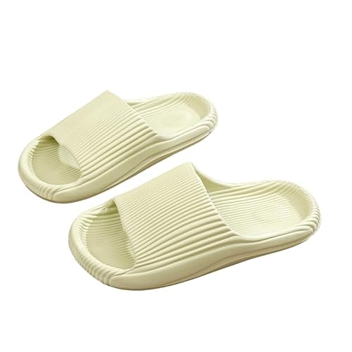 Namzi Hausschuhe Herren Damen rutschfest Schnell Trocknende Duschschuhe Badezimmer Sandalen Ultrakissen Dicke Sohle (Größe:36-37, Grün) C von Namzi