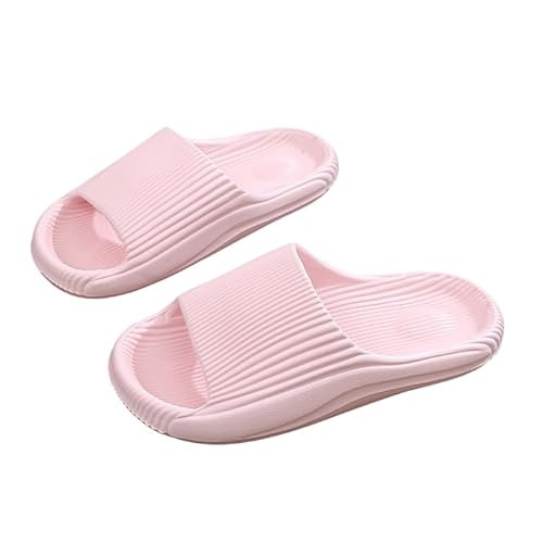 Namzi Hausschuhe Herren Damen rutschfest Schnell Trocknende Duschschuhe Badezimmer Sandalen Ultrakissen Dicke Sohle (Größe:38-39, Rosa) C von Namzi