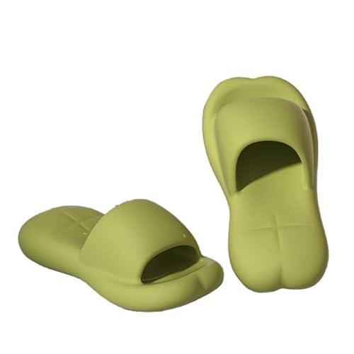 Namzi Hausschuhe Herren Damen rutschfest Schnell Trocknende Duschschuhe Badsandalen Ultrakissen Dicke Sohle (Größe:40-41, Grün) I von Namzi