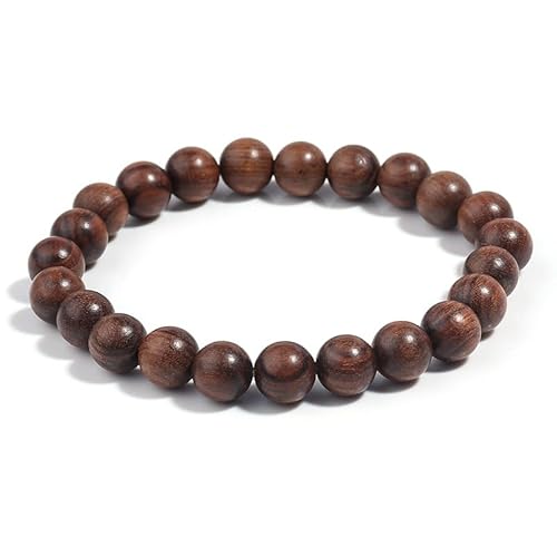 Namzi Holzperlen-Armband für Damen und Herren, leichtes Stretch-Armband, Stil C von Namzi