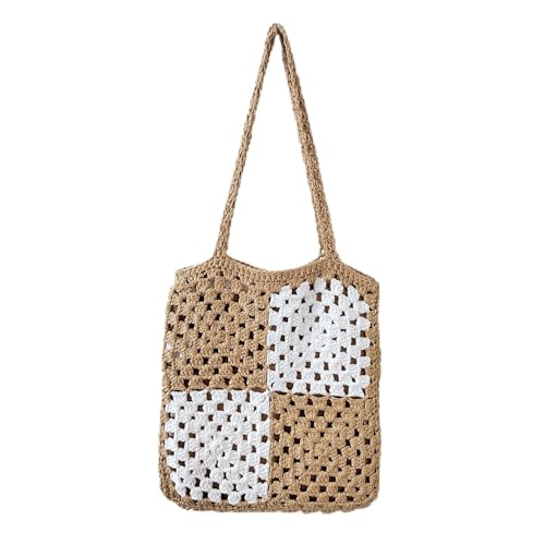 Namzi Khaki-Tragetasche, 1 Stück, niedliche Farbblock-Tragetasche, stilvolles Patchwork-Design, perfekt für den täglichen Einkauf Namzi Khaki-Tragetasche, 1 Stück, niedliche Farbblock-Tragetasche, stilvolles Patchwork-Design, perfekt für den täglichen Einkauf von Namzi
