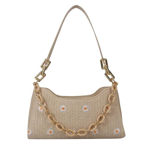 Namzi Khaki Weave Bag 1 Stück Niedliche Französische Achselgewebte kleine Tasche Stilvoll für Brunch Street Walks, Kompakt Elegant von Namzi